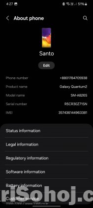Samsung Galaxy a 82